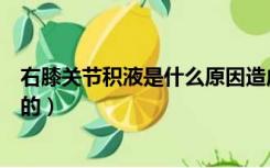 右膝关节积液是什么原因造成的（关节积液是什么原因造成的）