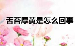 舌苔厚黄是怎么回事（舌头厚是怎么回事）