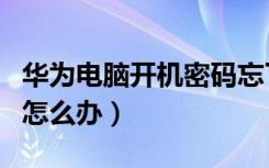 华为电脑开机密码忘了怎么办（开机密码忘了怎么办）