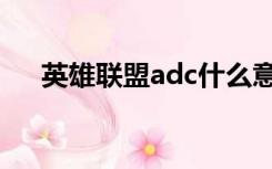 英雄联盟adc什么意思（adc什么意思）