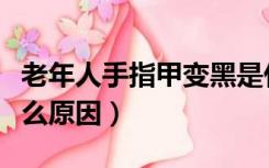 老年人手指甲变黑是什么原因（指甲变黑是什么原因）