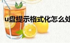 u盘提示格式化怎么处理（u盘提示格式化）