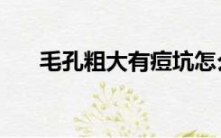 毛孔粗大有痘坑怎么治（痘坑怎么治）