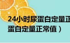 24小时尿蛋白定量正常值及意义（24小时尿蛋白定量正常值）
