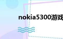 nokia5300游戏（nokia 5300）